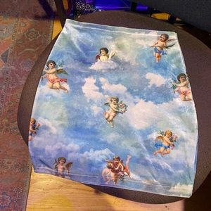 Velvet cherub skirt